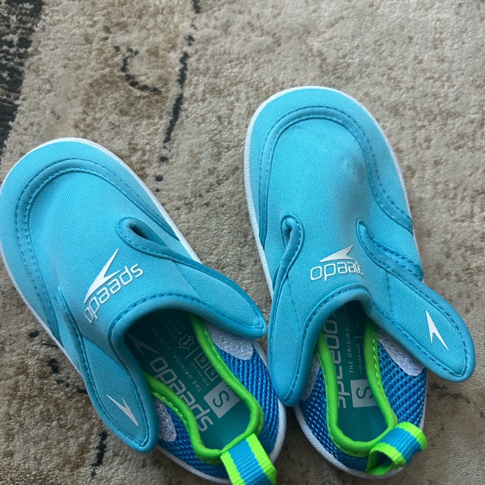 Speedo Kids Water Shoes - Aqua and Lime